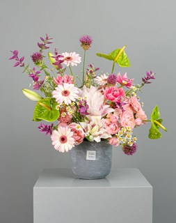 Show details for Rose Lilies Vase Picture of Rose Lilies Vase