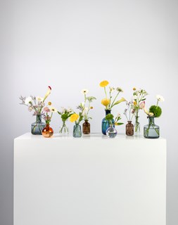 Show details for Mixed Bloom Glass Bottle Flower Set Picture of Mixed Bloom Glass Bottle Flower Set