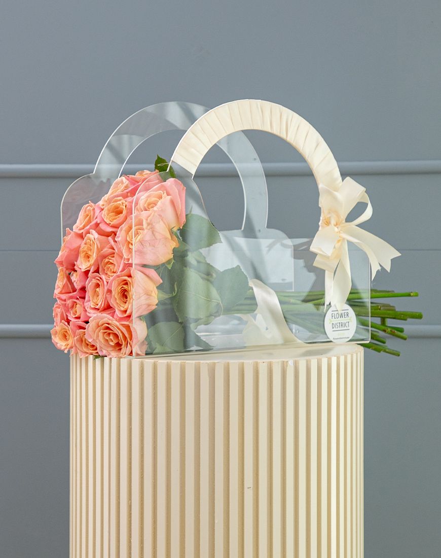 Acrylic Hang Bag Ecuador Orange Rose - Image 3