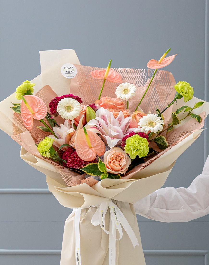 Anthurium Pink Bouquet - Image 3