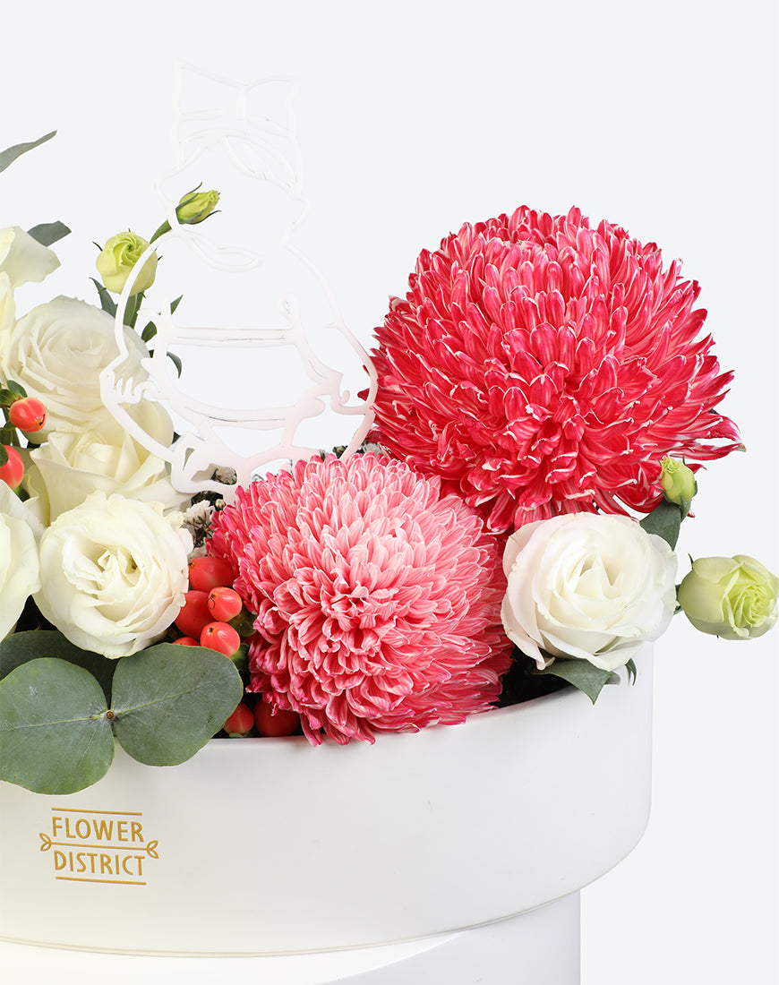 Baby Blossom Leather Tray Arrangement - Image 3