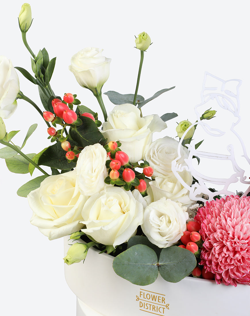 Baby Blossom Leather Tray Arrangement - Image 4
