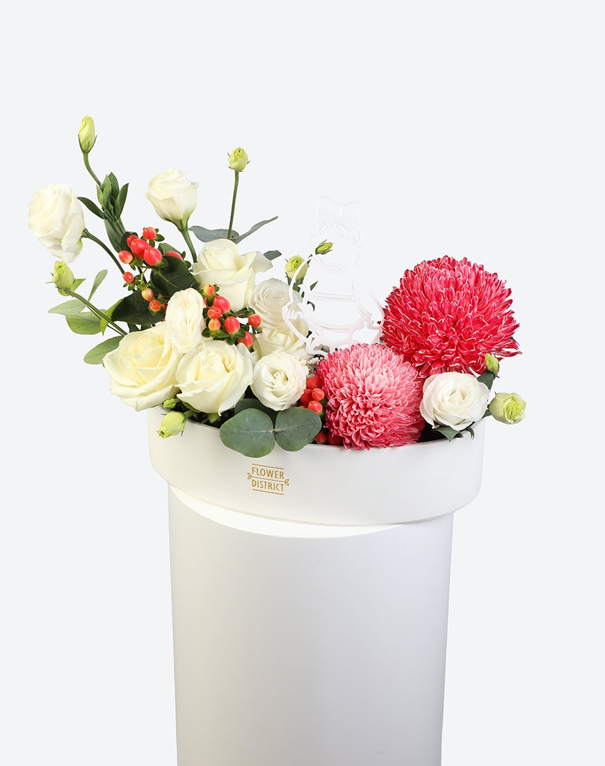 Baby Blossom Leather Tray Arrangement - Image 5