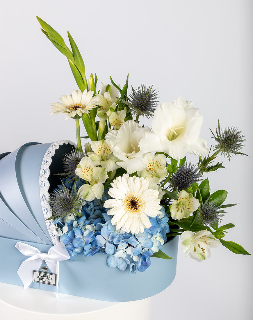 Baby Boy Born Flower Arrangement - Image 3