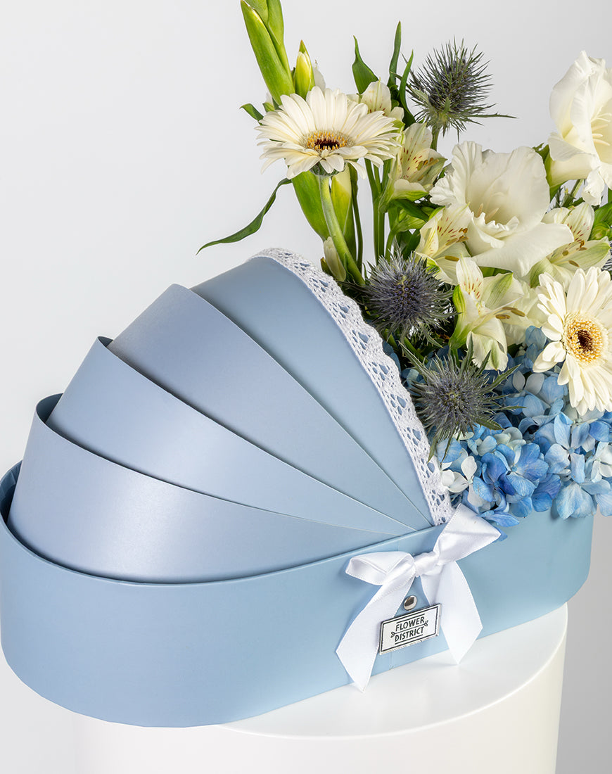 Baby Boy Born Flower Arrangement - Image 4
