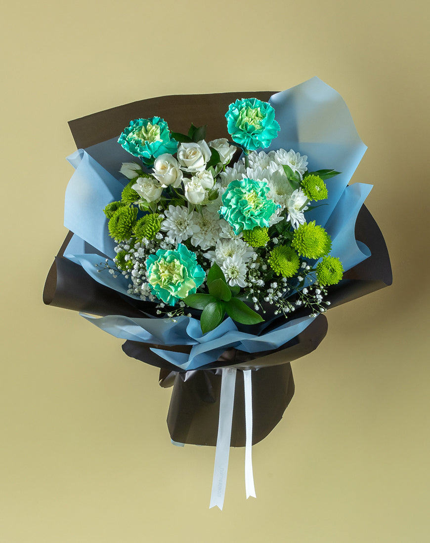 Blue Mint Celebration Bouquet - Image 2