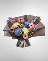 Blue & Pink Mixed Flower Bouquet - Image 2