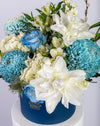 Blue & White Blooms Large Box Arrangement - Image 3