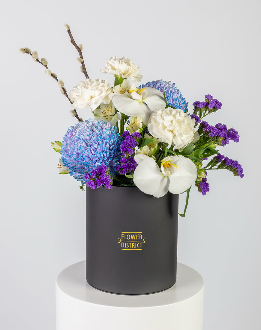 Blue & White Grace Medium Box Arrangement - Image 5