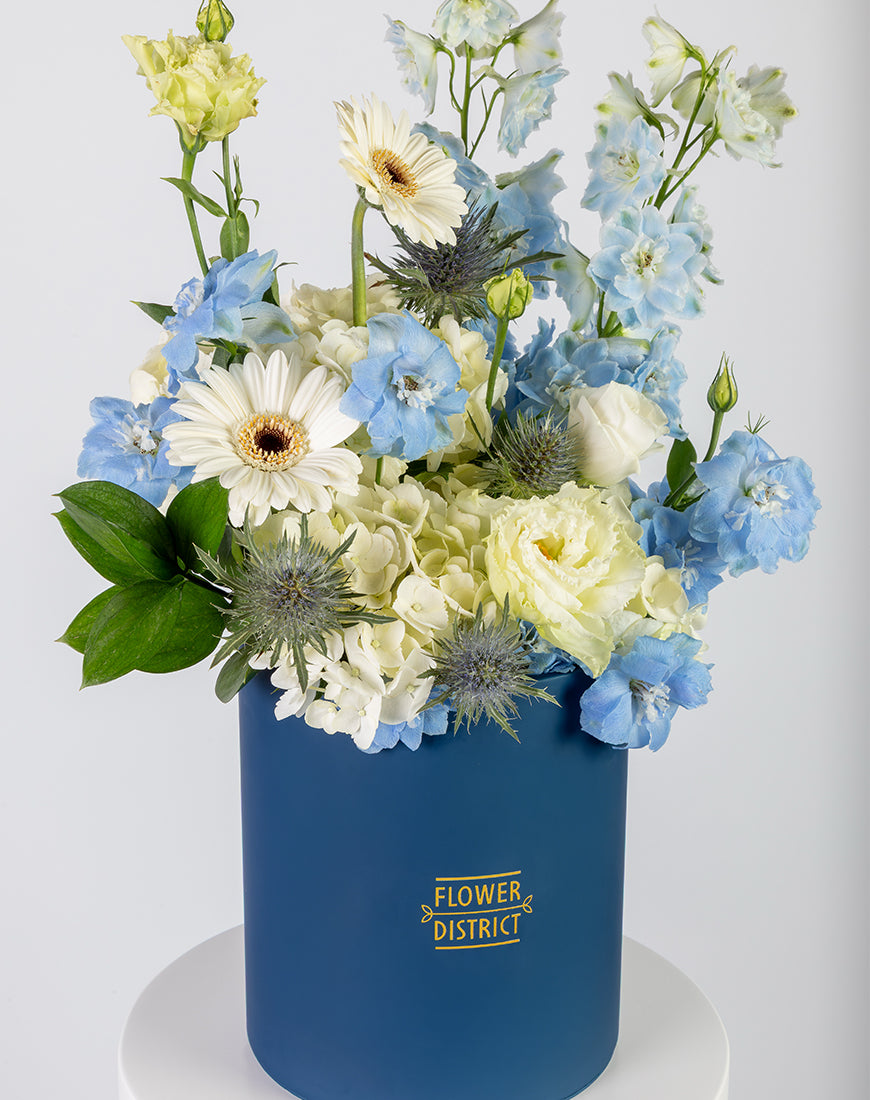 Blue & White Harmony Medium Box arrangement - Image 3