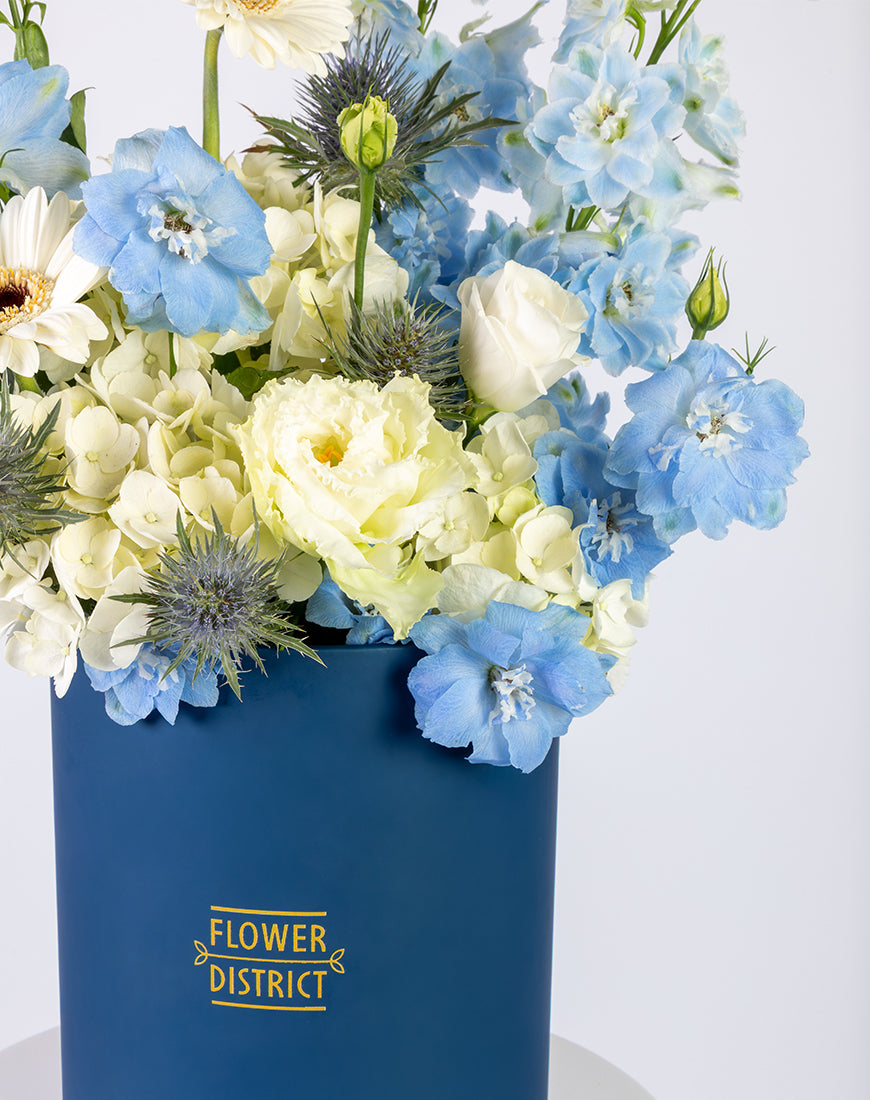 Blue & White Harmony Medium Box arrangement - Image 4