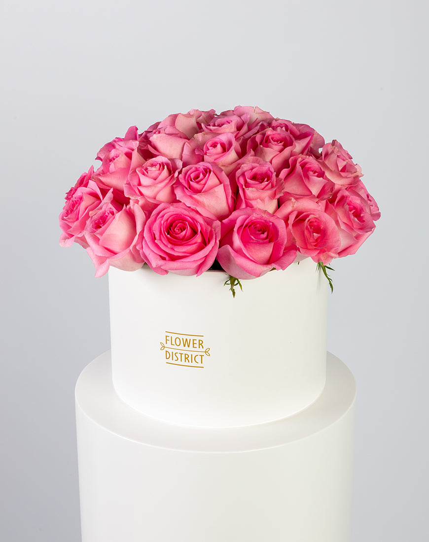 Blush Pink Rose Large Box Arrangement - Image 2