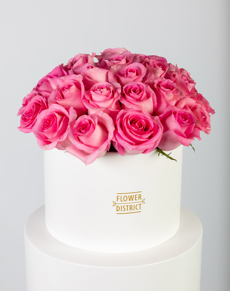 Blush Pink Rose Large Box Arrangement - Image 4