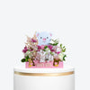 Blush Teddy Bear Baby Girl Tray