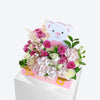 Blush Teddy Bear Baby Girl Tray