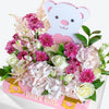 Blush Teddy Bear Baby Girl Tray