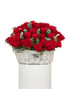 Crimson Dream Large Rose Basket Arrangement