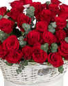 Crimson Dream Large Rose Basket Arrangement - Image 2