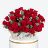 Crimson Dream Large Rose Basket Arrangement