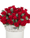 Crimson Dream Large Rose Basket Arrangement - Image 3