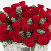 Crimson Dream Large Rose Basket Arrangement