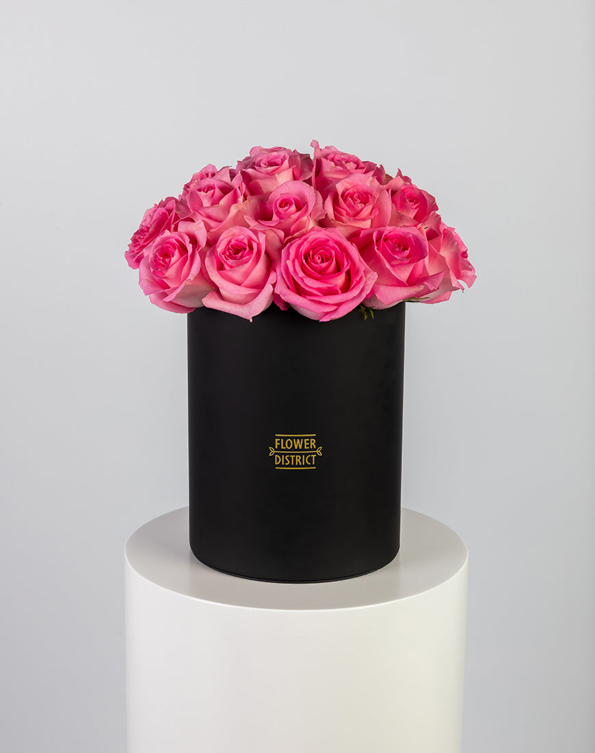 Elegant Pink Roses Medium Box Arrangement - Image 3