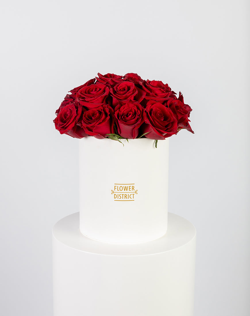 Elegant Red Roses Medium Box Arrangement - Image 3