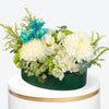 Emerald Glow Leather Tray Arrangement
