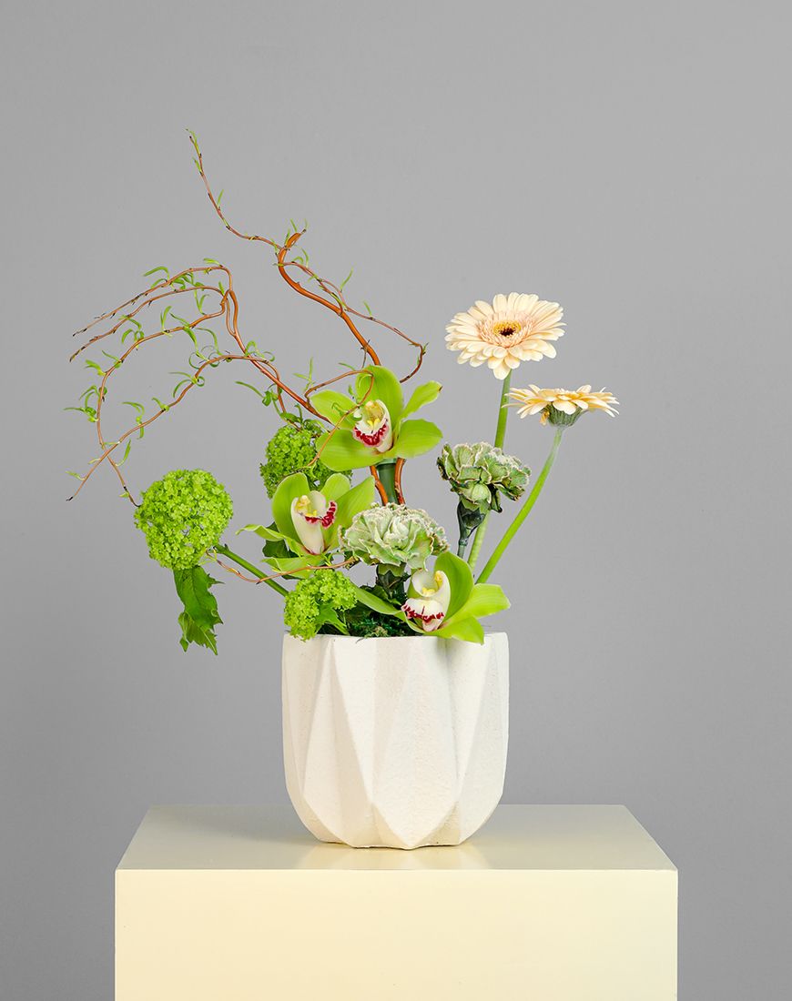 Autumn Morning Cymbidium Vase