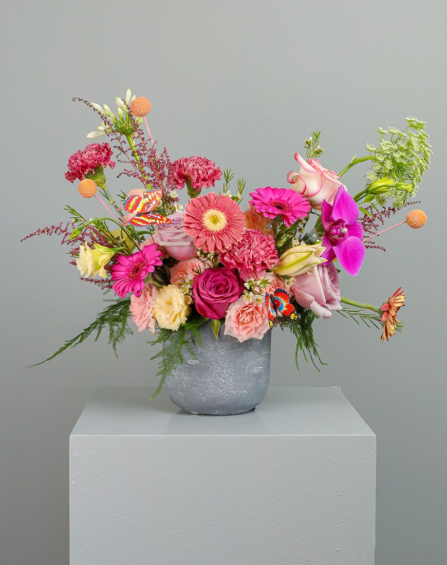 Carnation And Gerbera Vase - Image 3