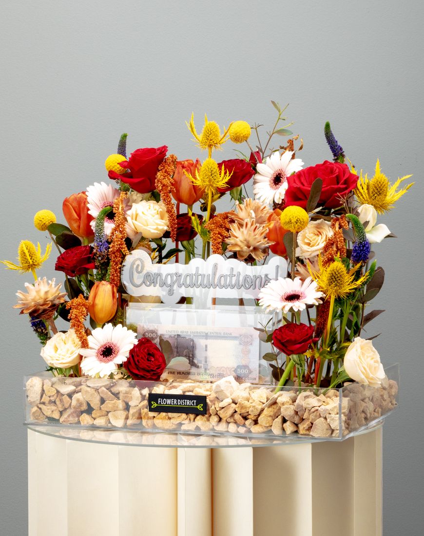 Congratulation Flower Arrangement - Image 2
