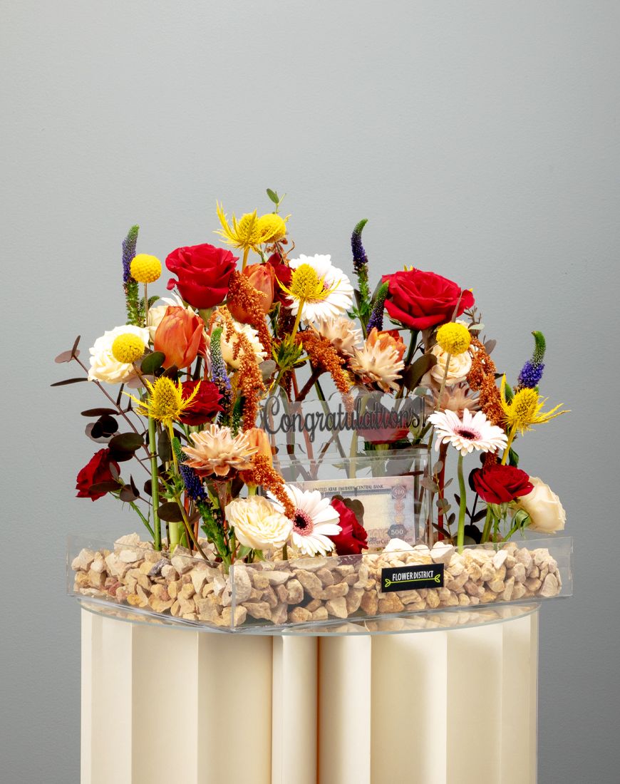 Congratulation Flower Arrangement - Image 3