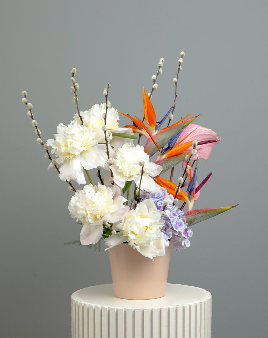 Anthurium Pink Vase - Image 3