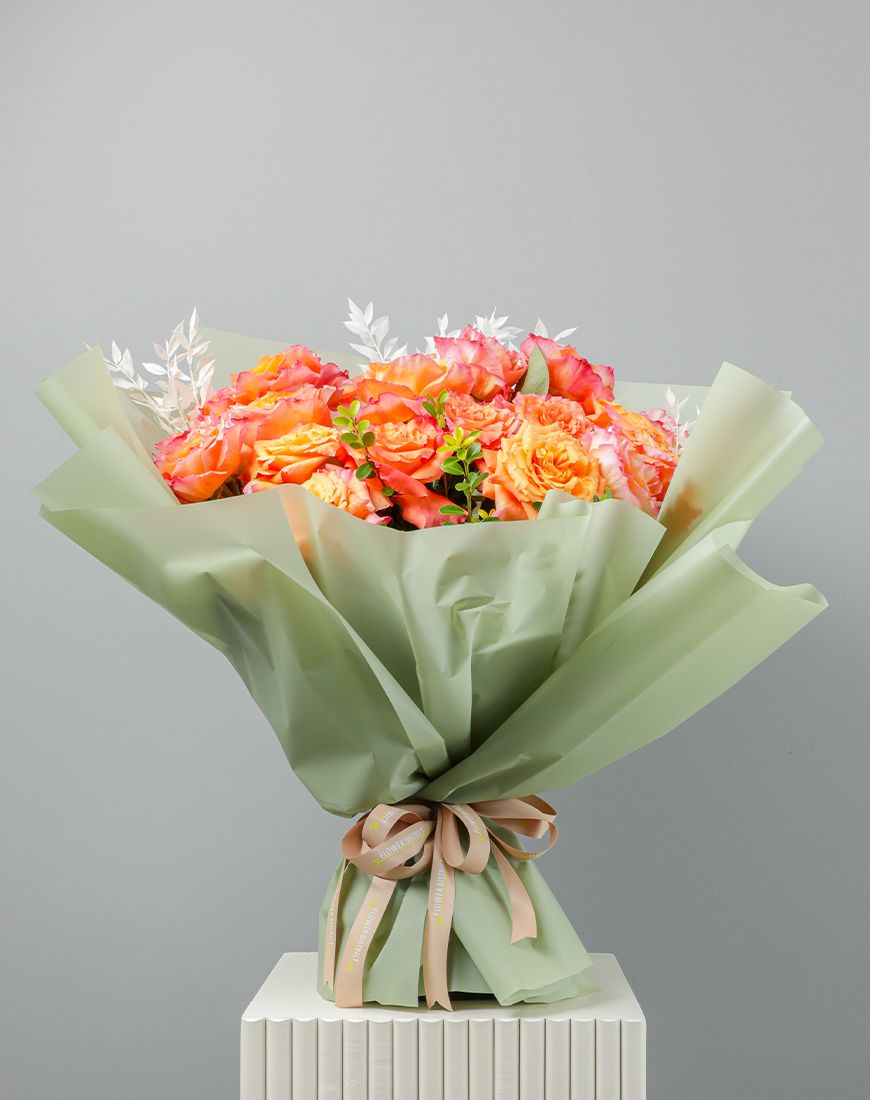 Flowers Bouquets - Rose Orange - Image 3