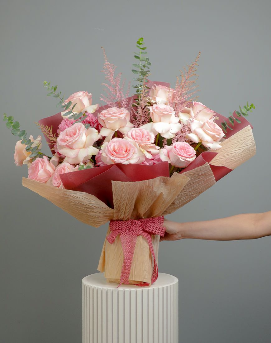 Rose Light Pink Bouquet - Image 3