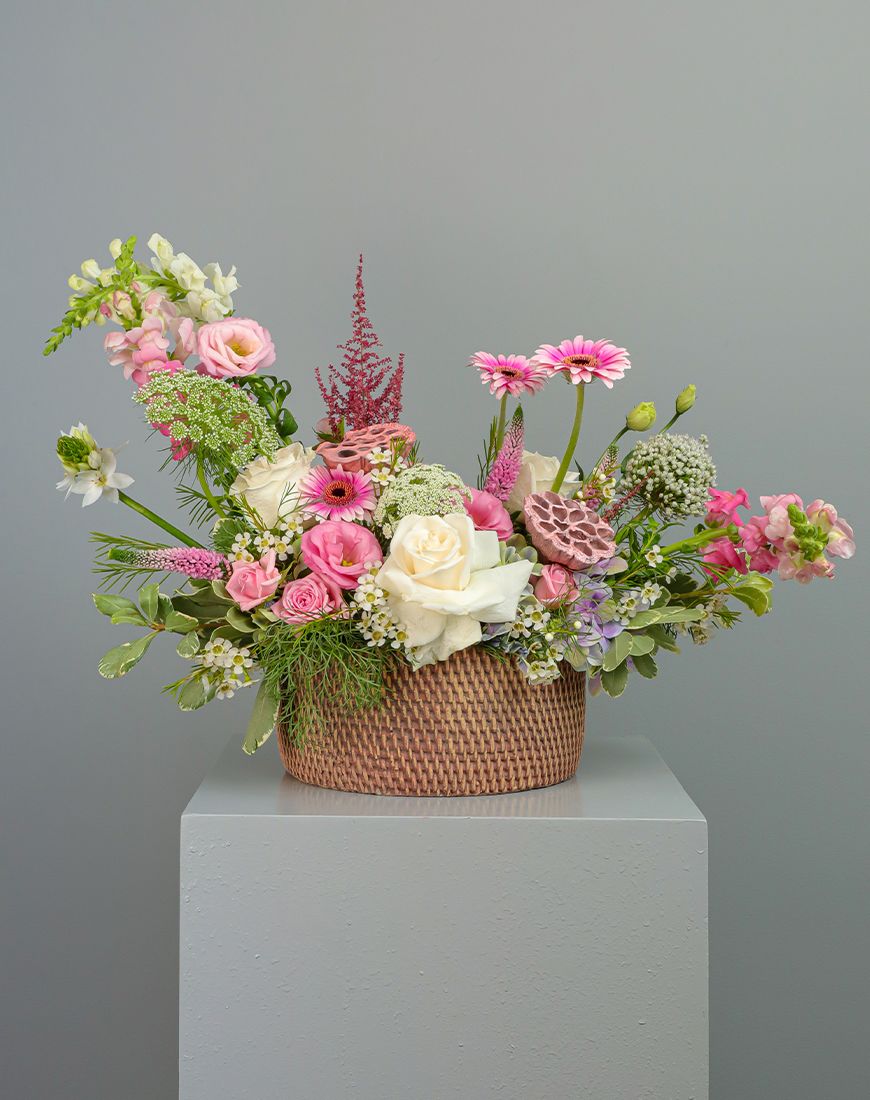Eustoma Pink Vase - Image 3