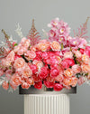 Garden Spray Rose In Glass Tray - Image 2