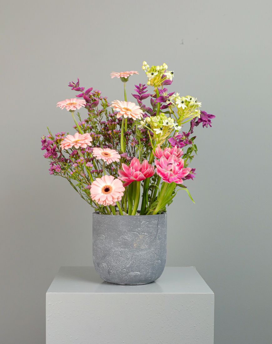 Gerbera And Tulip Vase - Image 3