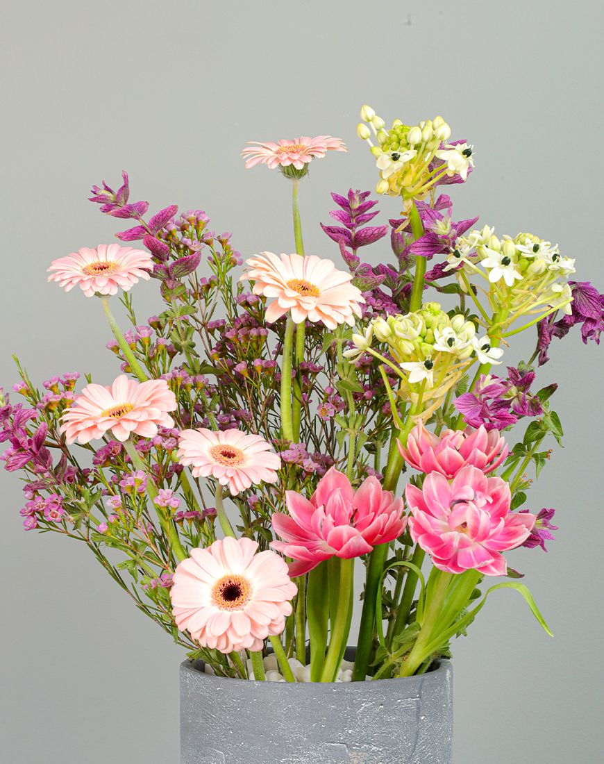 Gerbera And Tulip Vase - Image 6