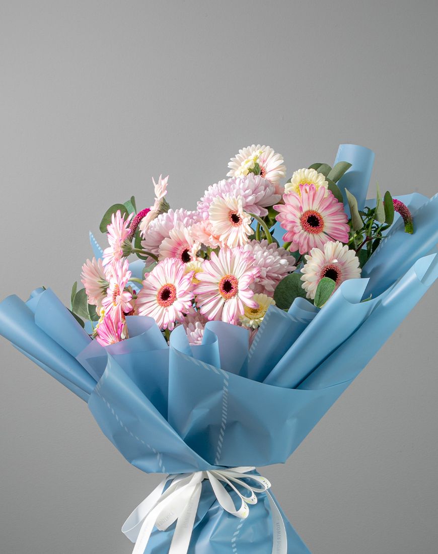 Gerbera Pink Bouquet - Image 2