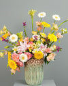 Gerbera White And Yellow Vase - Image 6