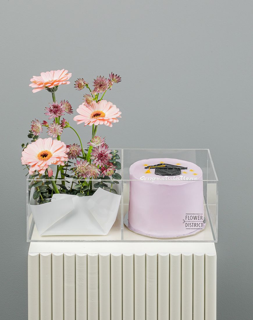 Graduation Cake Acrylic Box