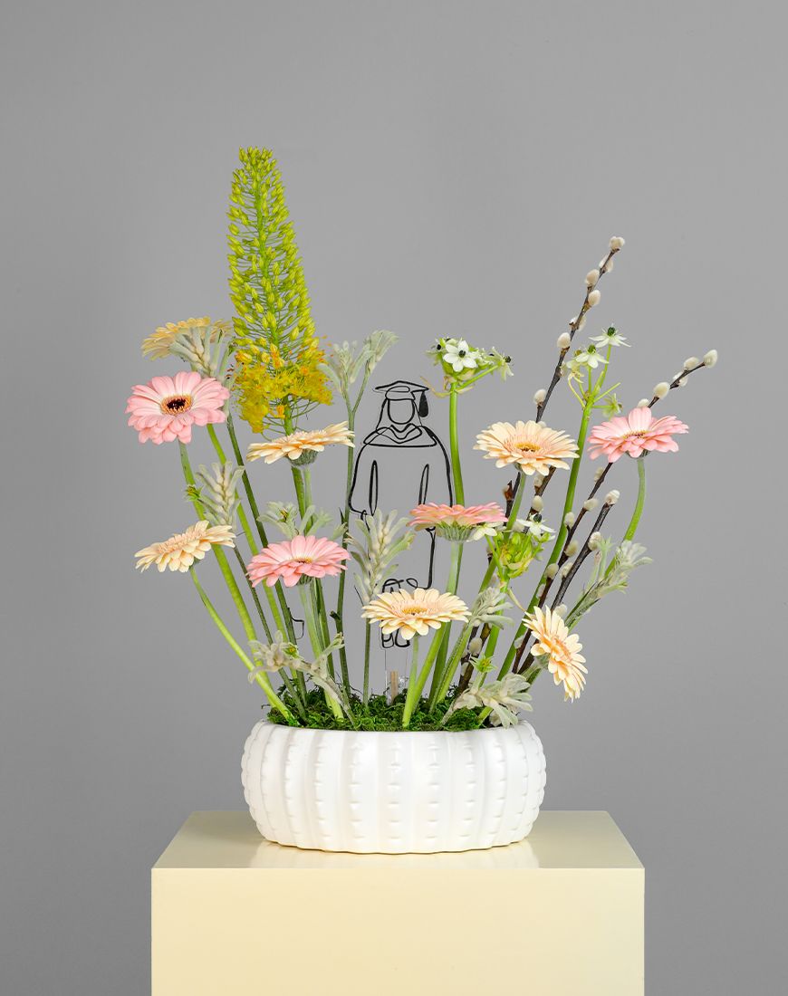 Graduation Gala Blossoms Vase