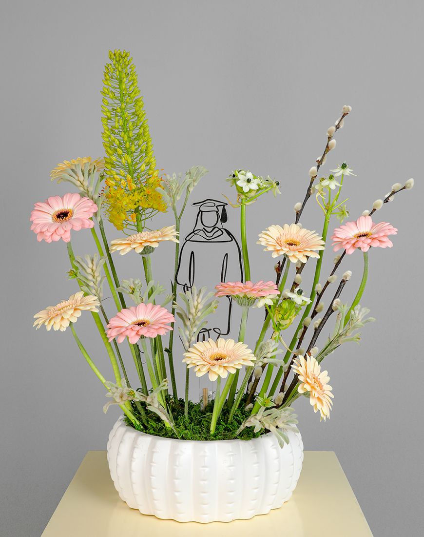 Graduation Gala Blossoms Vase - Image 3