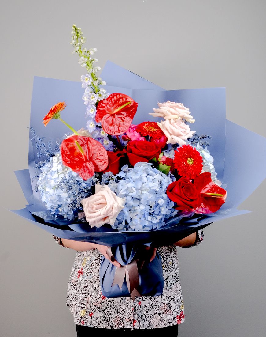 Hydrangea Blue Bouquet - Image 3