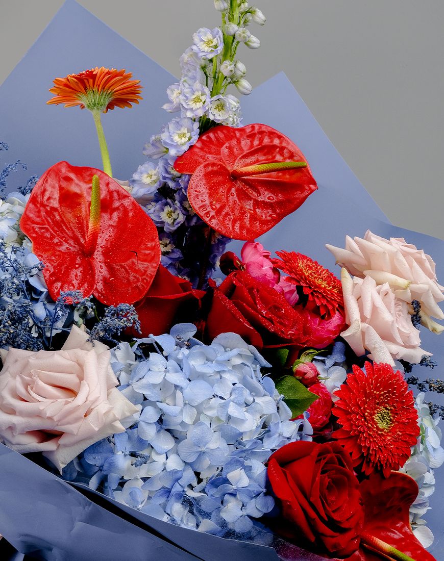 Hydrangea Blue Bouquet - Image 6