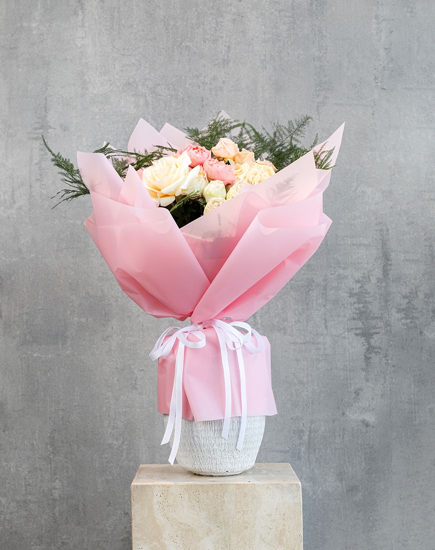 Pastel Garden Bliss Bouquet - Image 3