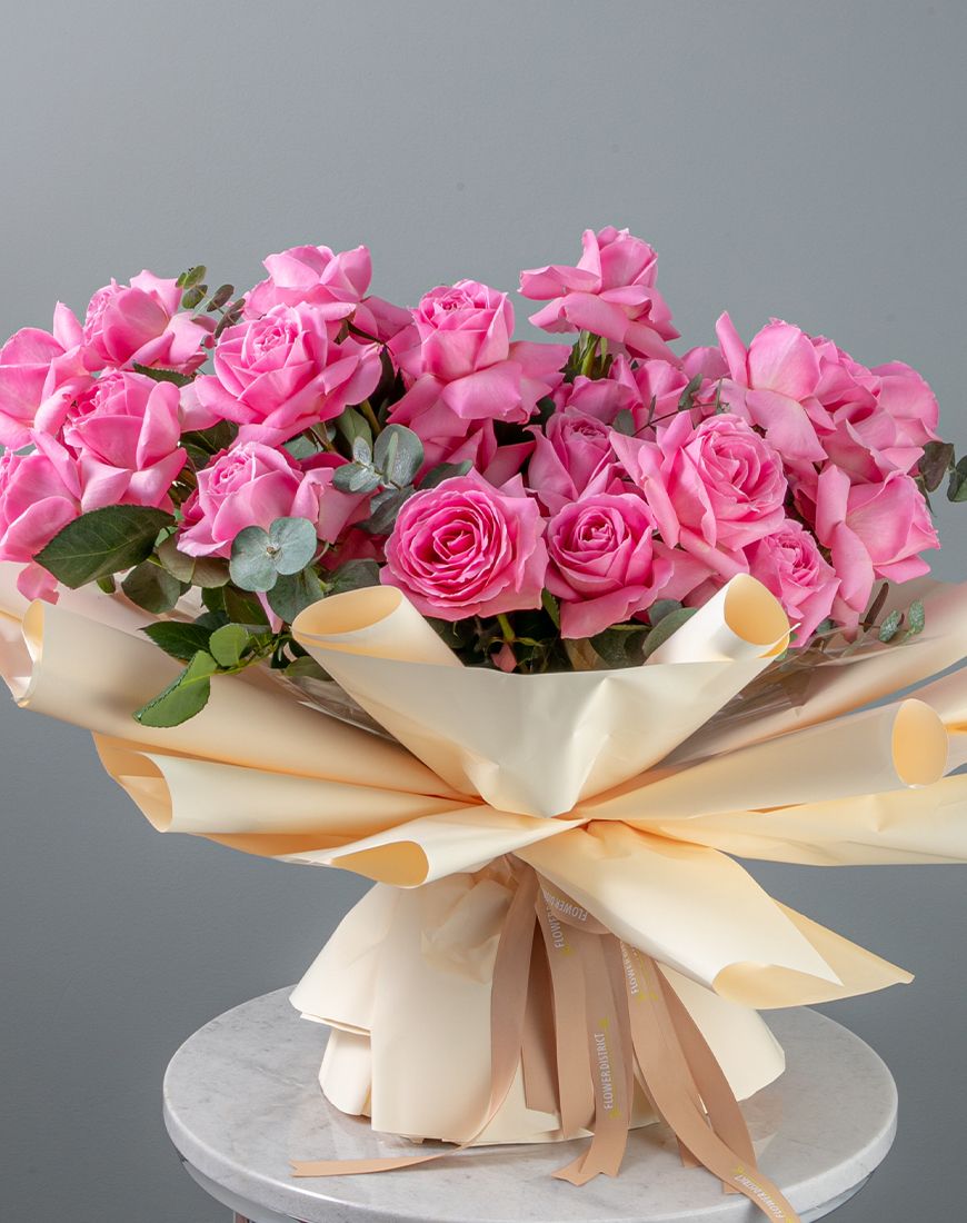 Pink Blossom Rose Bouquet - Image 2