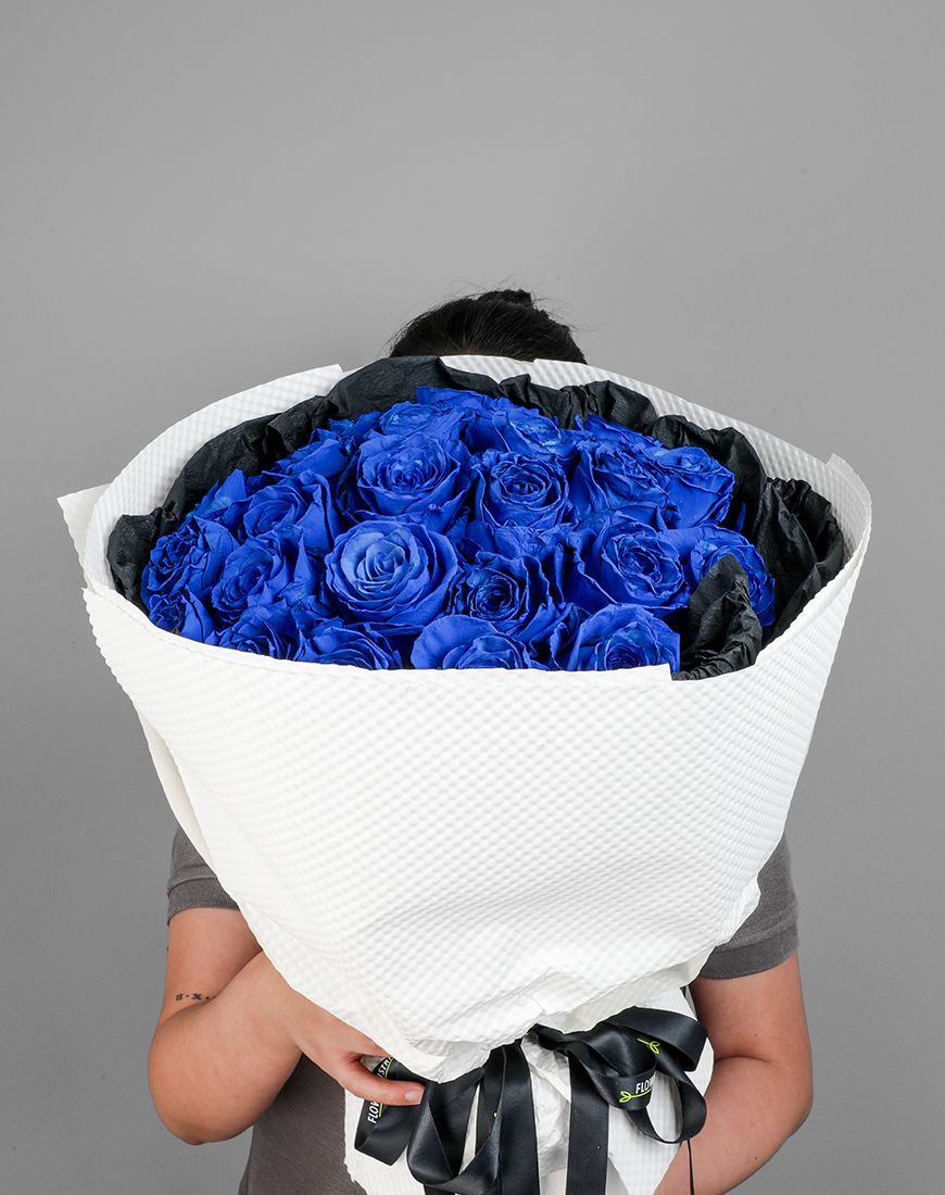 Rose Blue Bouquet - Image 3
