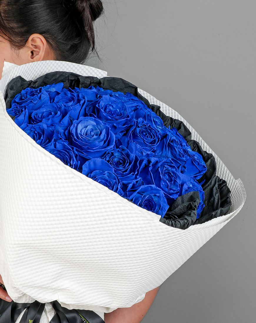 Rose Blue Bouquet - Image 6